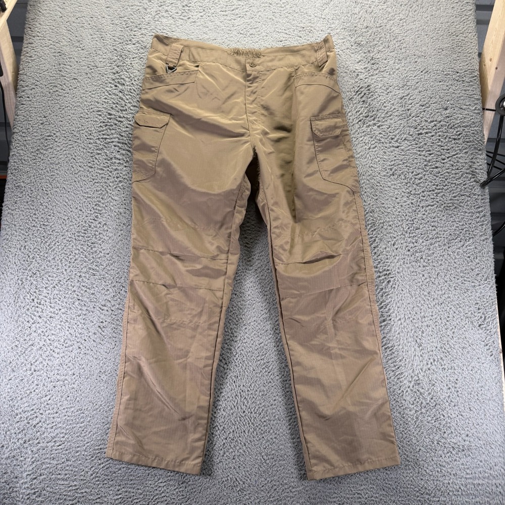 W. Tactical Series Pant Mens 40x30 Brown Polyester Khakis Straight Leg Workwear